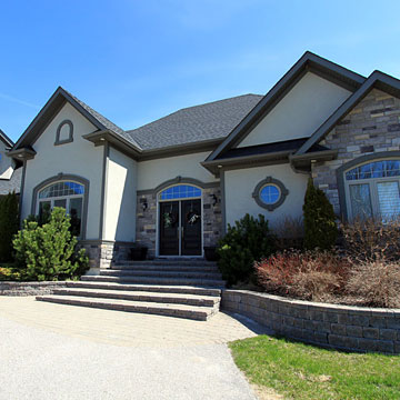 Front Exterior of a Custom Home