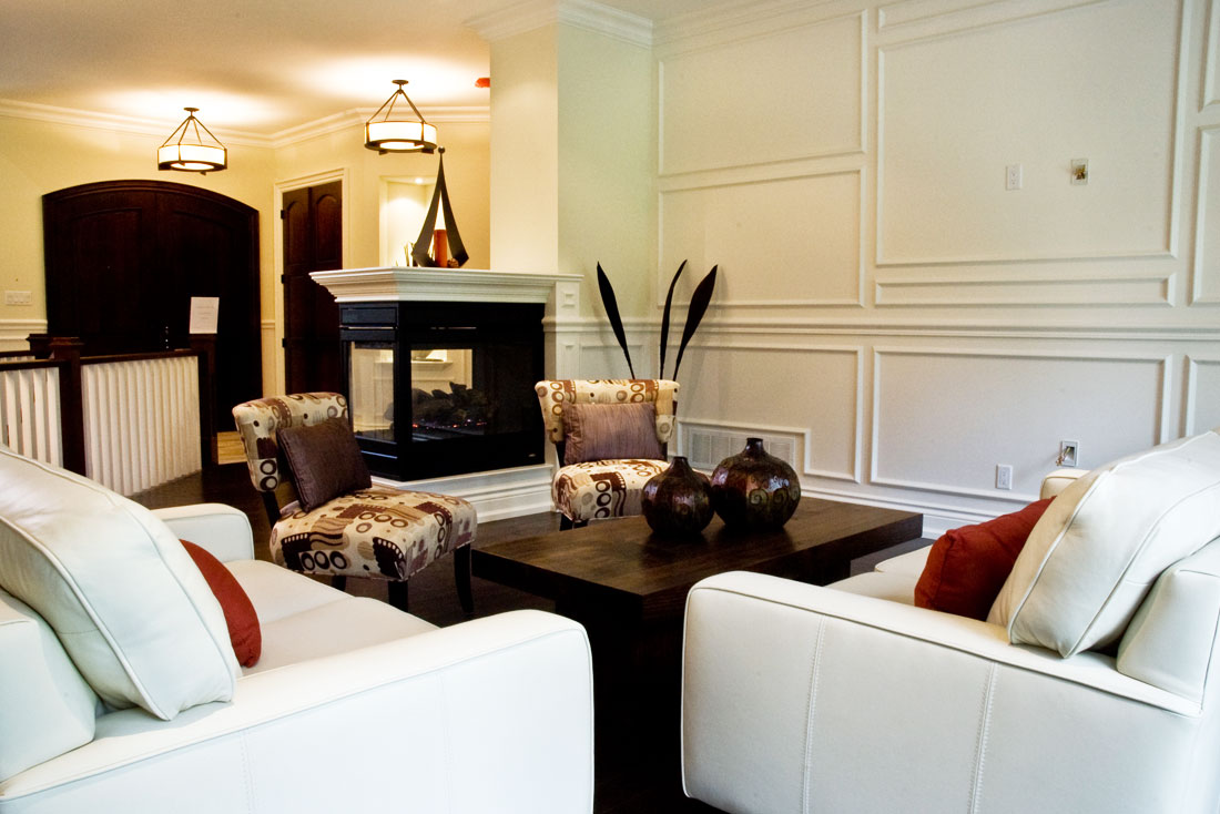 Lincolnshire Living room with fireplace.