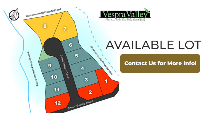 Vespra Valley - Available Lot! Contact Us for More Info!